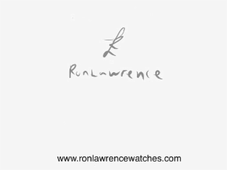 logo of rl in cursive and ronlawrence spelled out with rl capital in the name