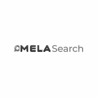 mela search” where the letter “o” in “mela” is depicted as a magnifying glass design.