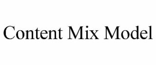 content mix model