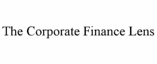 the corporate finance lens