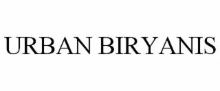 urban biryanis