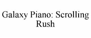 galaxy piano: scrolling rush