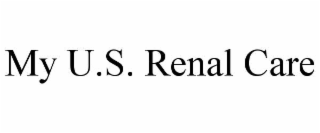my u.s. renal care