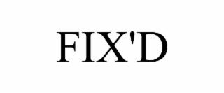 fix'd