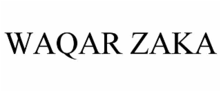 waqar zaka