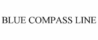 blue compass line