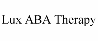 lux aba therapy