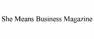 she means business magazine
