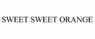 sweet sweet orange