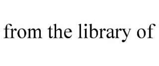 from the library of