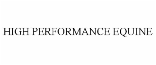 high performance equine