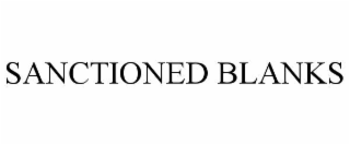 sanctioned blanks