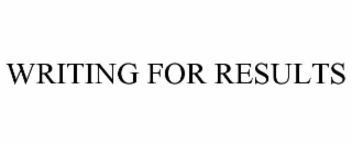 writing for results