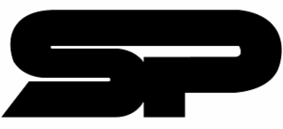 connected letters "sp" in uppercase font. the design features smooth curves and sharp edges, with the letter "s" positioned on the left and the letter "p" on the right, integrated into a continuous, unified design.