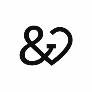 ampersand connected with a heart