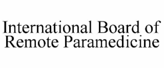 international board of remote paramedicine