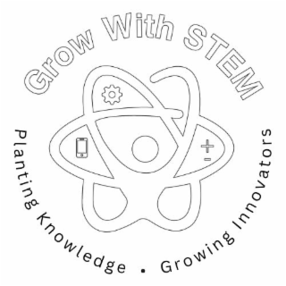 grow with stem  planting knowledge. growing innovators