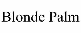 blonde palm
