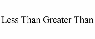 less than greater than
