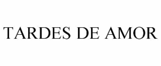 tardes de amor