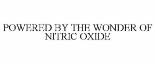 powered by the wonder of nitric oxide