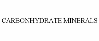 carbonhydrate minerals