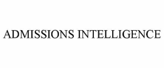admissions intelligence