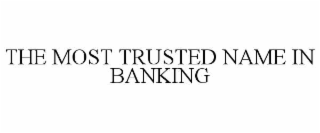 the most trusted name in banking