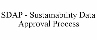 sdap - sustainability data approval process