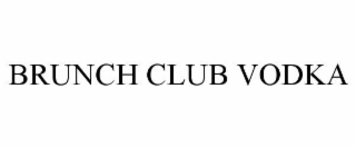brunch club vodka