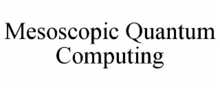 mesoscopic quantum computing