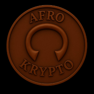 the wording “afro  krypto” in the mark is a coined term intended to be perceived as a single unitary brand name, “afrokrypto.” the words are displayed on separate lines in the design for stylistic purposes only, and the mark should be read as a single ter