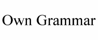 own grammar