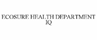 ecosure health department iq