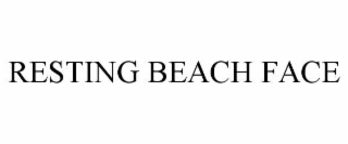 resting beach face