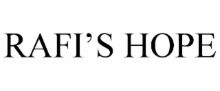 rafi’s hope