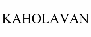 kaholavan