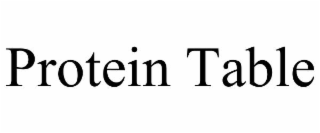 protein table