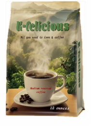 k-felicious all you need is love & coffee medium roasted coffee 12 ounces