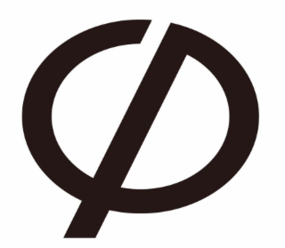 a stylized representation of the greek letter "phi" and the japanese character "chu" or "naka" meaning "center" or "middle".