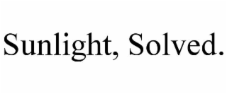 sunlight, solved.