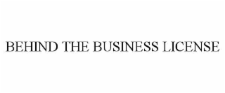behind the business license