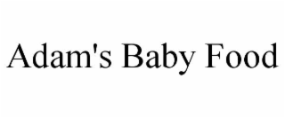 adam's baby food