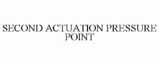 second actuation pressure point
