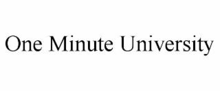 one minute university