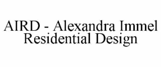 aird - alexandra immel residential design