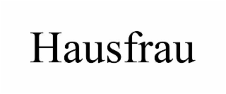 hausfrau