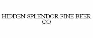 hidden splendor fine beer co