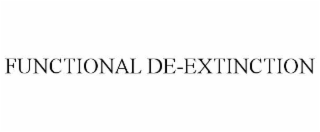 functional de-extinction