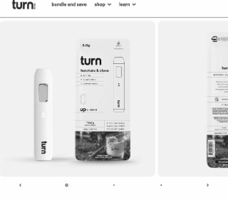 turn logo followed by the word up